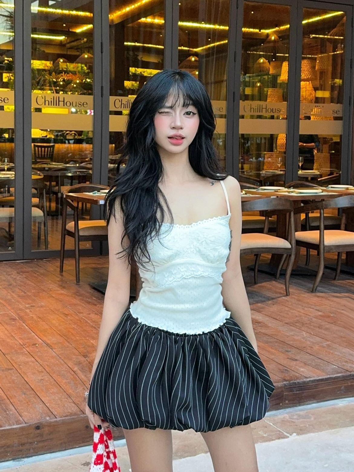 Bubble skirt chân váy quả bí là gì