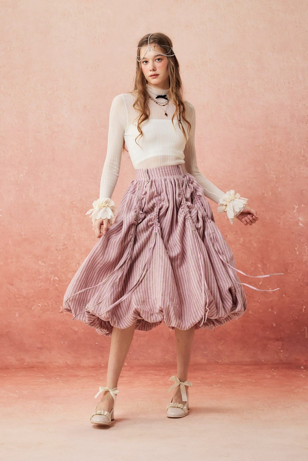 Bubble skirt chân váy quả bí là gì