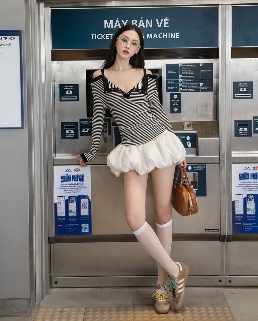 Bubble skirt chân váy quả bí là gì
