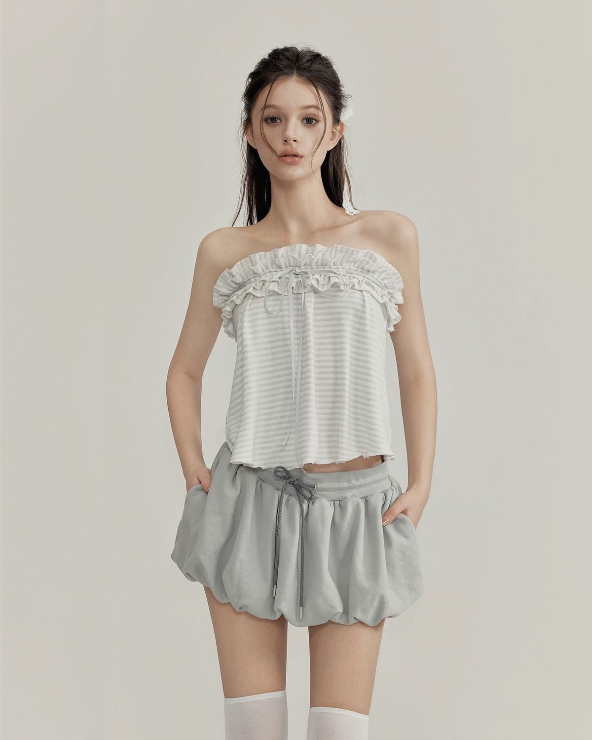 Bubble skirt chân váy quả bí là gì