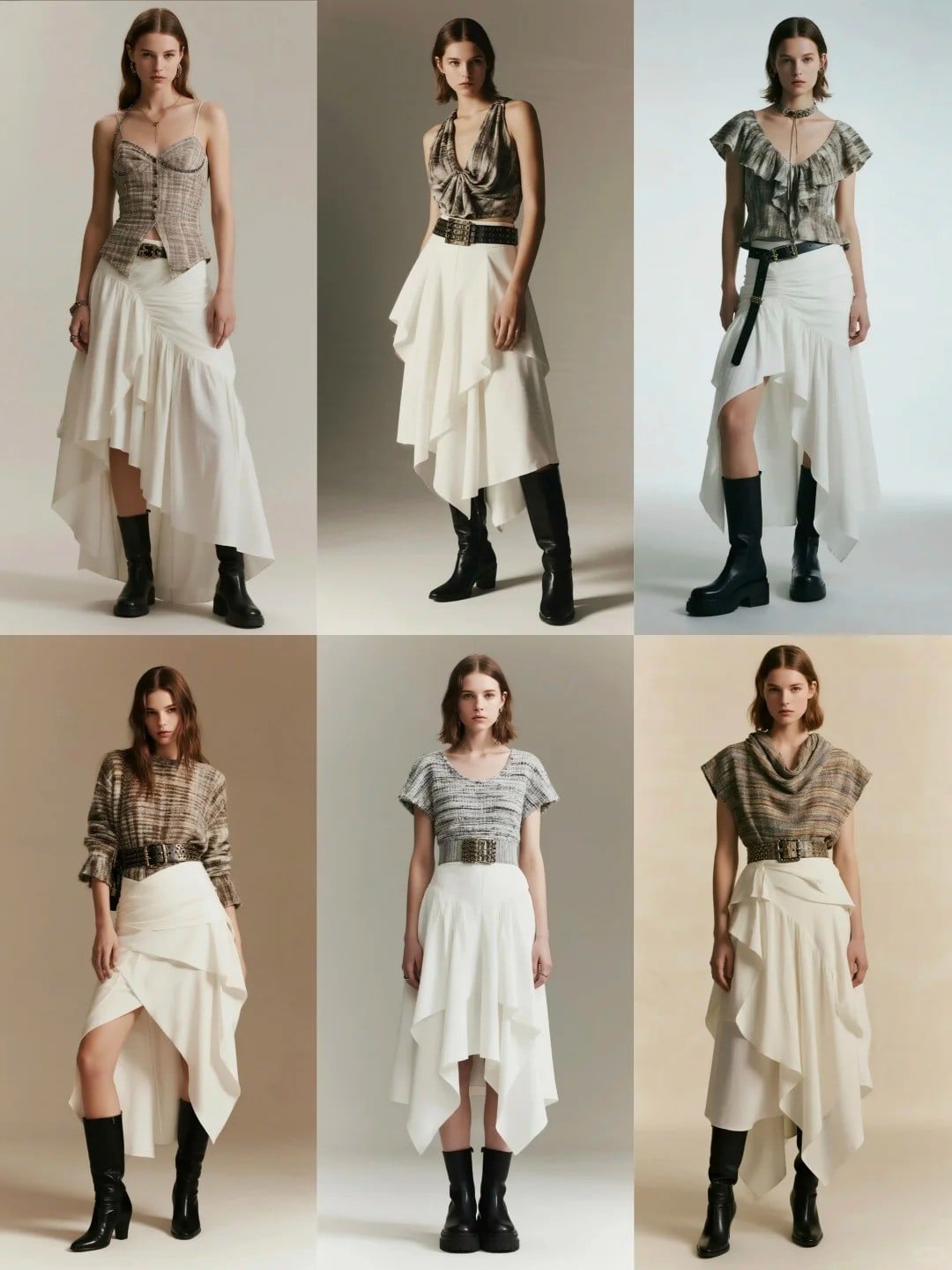 Chân váy xẻ tà quyến rũ và phóng khoáng