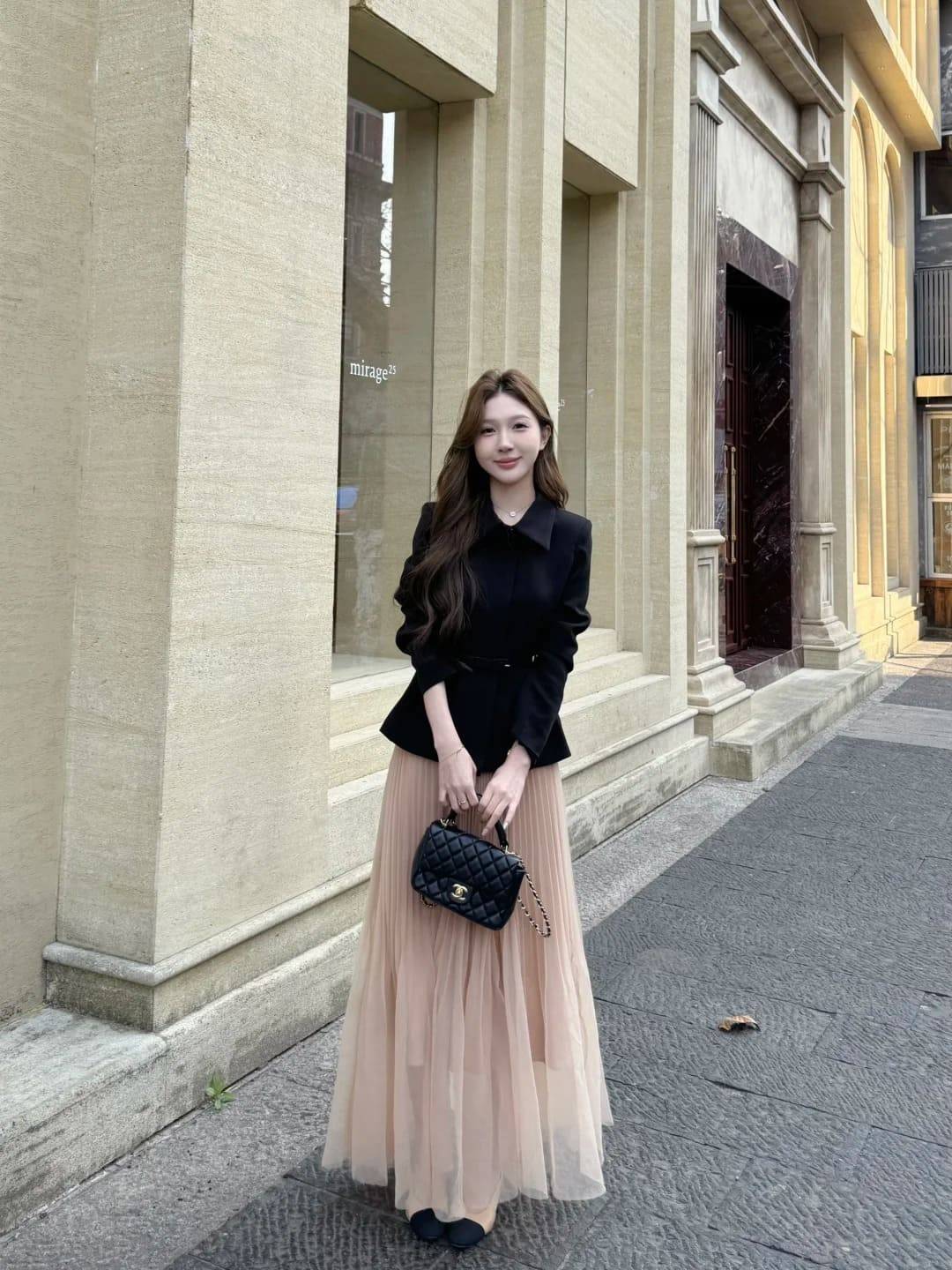 chân váy tầng