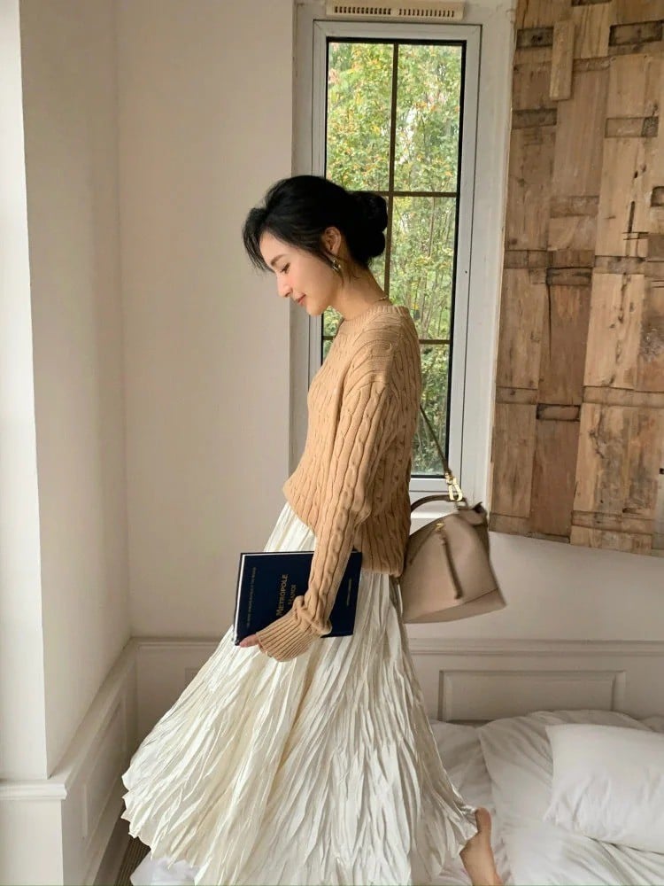 chân váy tầng