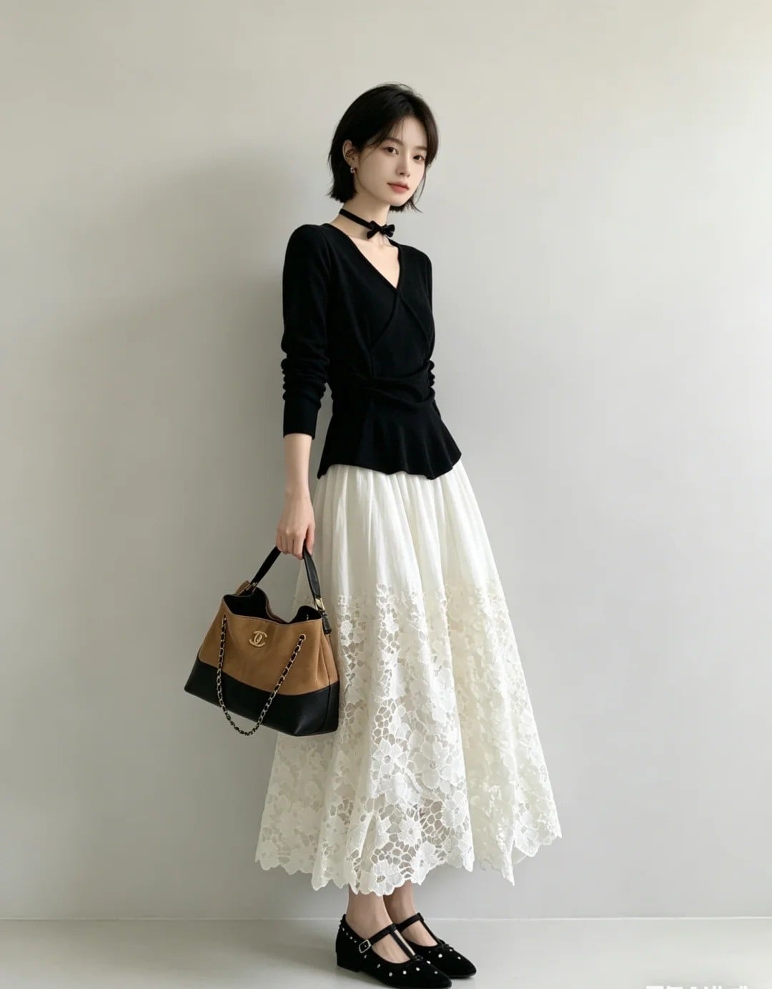 chân váy tầng