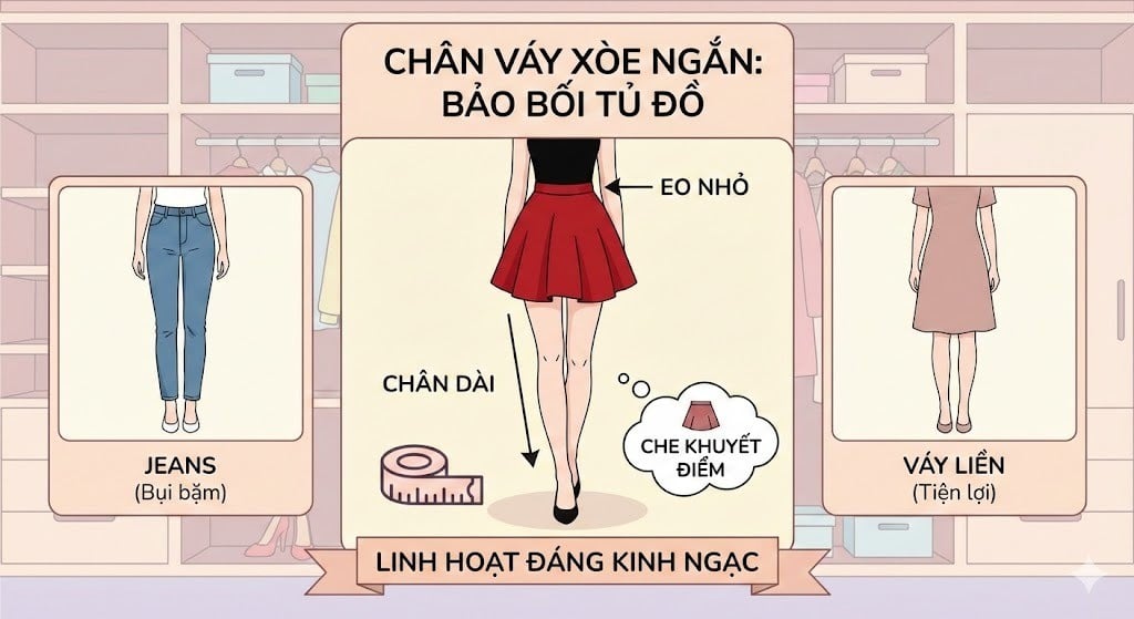 Quy luật Bù Trừ (Trên ôm - Dưới xòe)