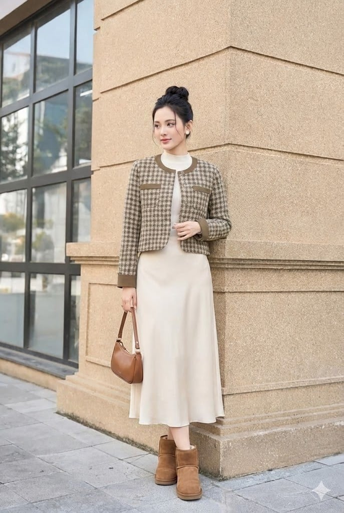 14. Chân váy Midi lụa