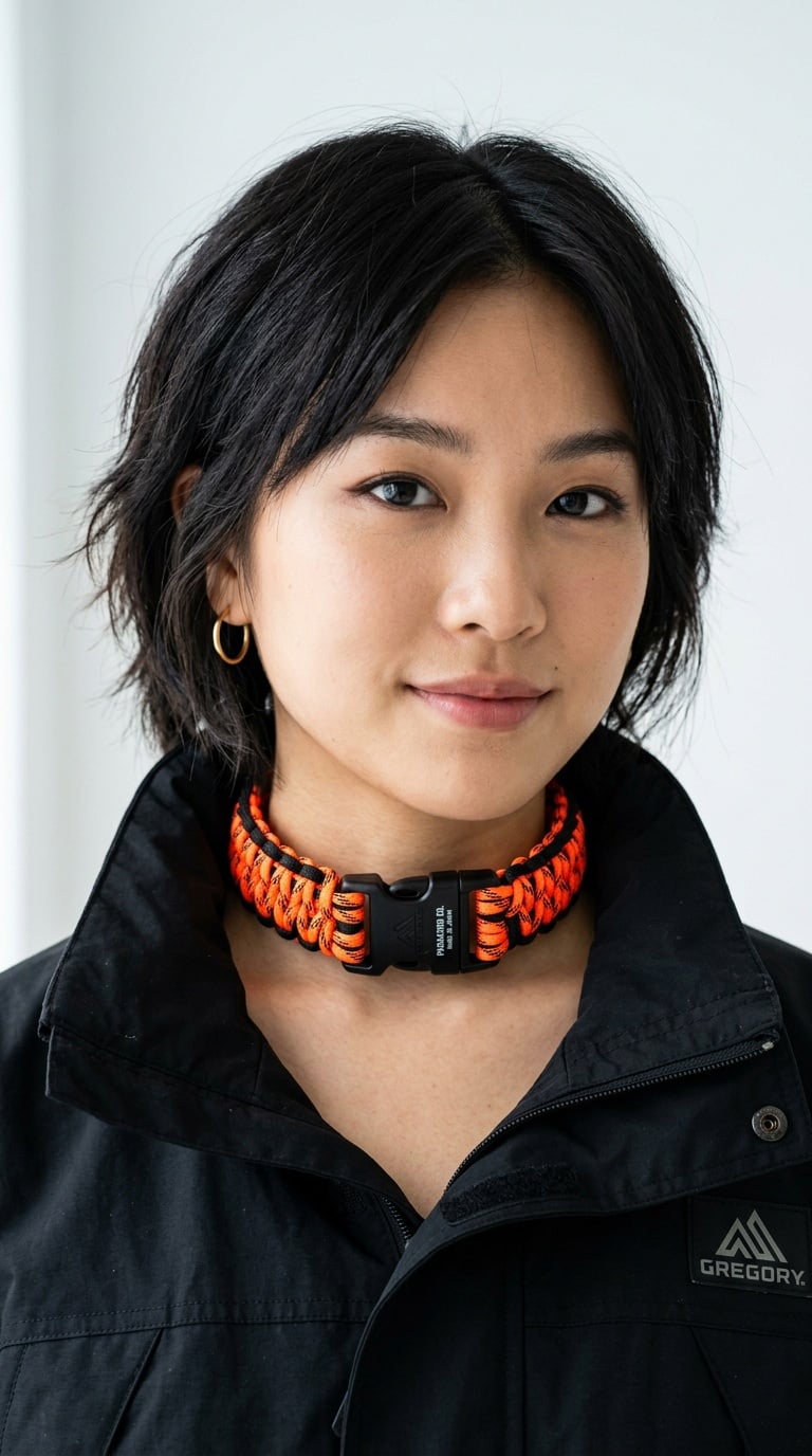 Choker dây dù phong cách Utility