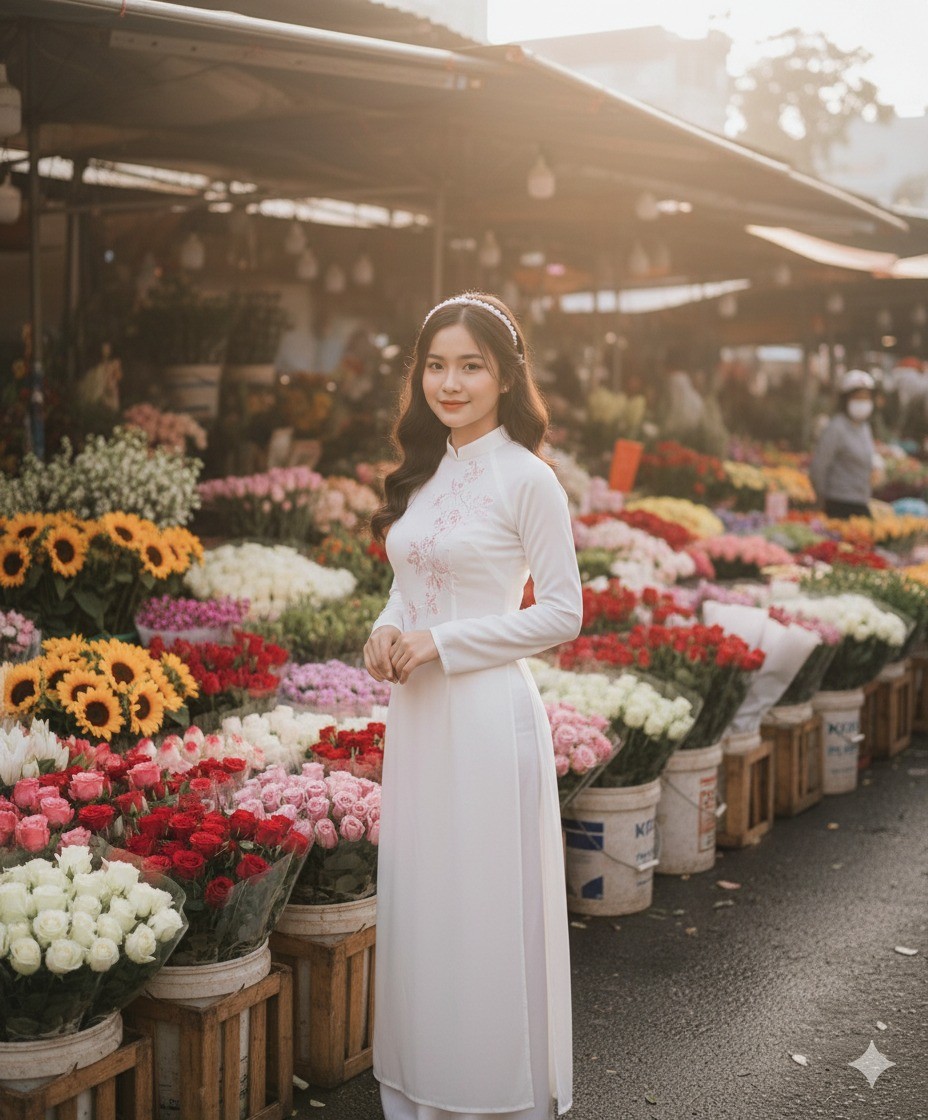 Bỏ túi kinh nghiệm khi check-in tại chợ hoa Quảng Bá