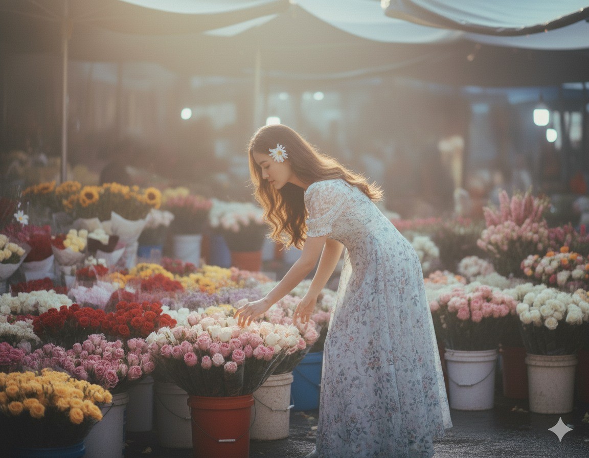 Bỏ túi kinh nghiệm khi check-in tại chợ hoa Quảng Bá