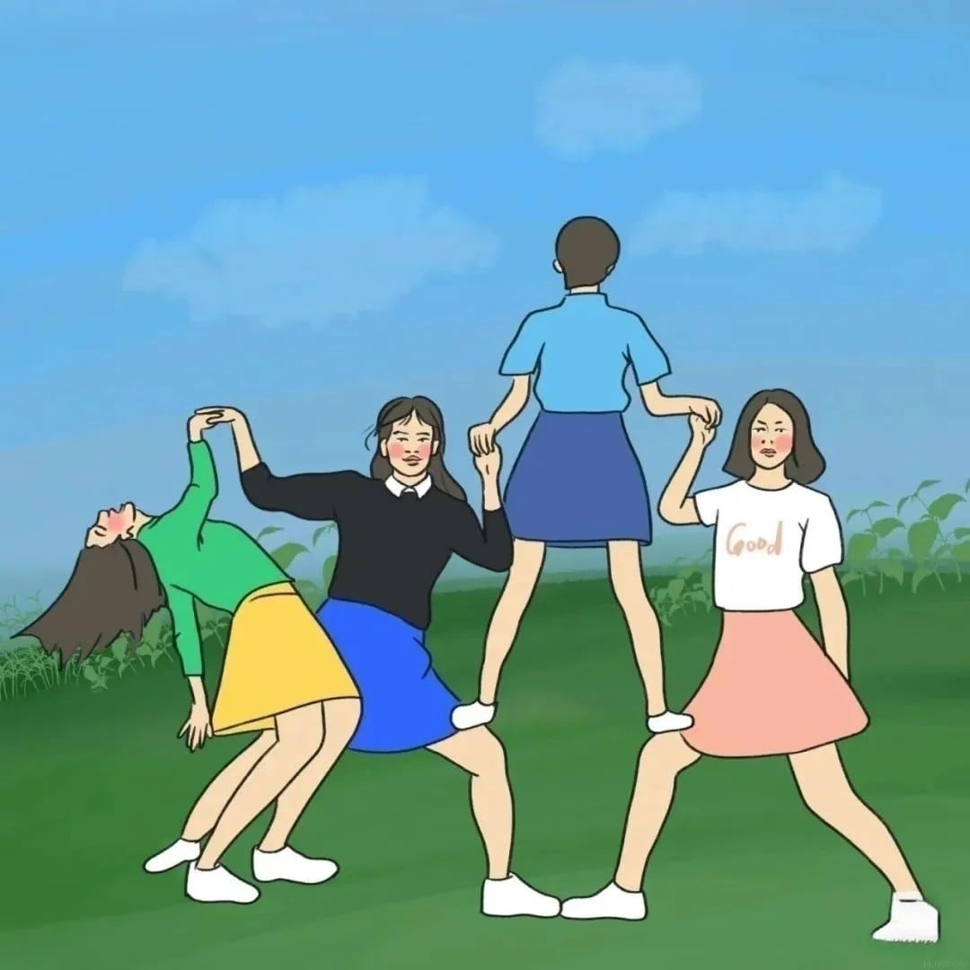 chụp ảnh nhóm lầy lội