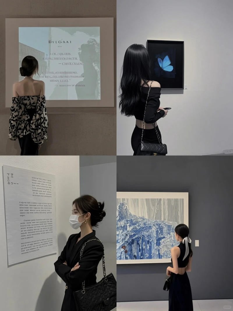 11. Dáng thưởng thức nghệ thuật (Sang trọng)