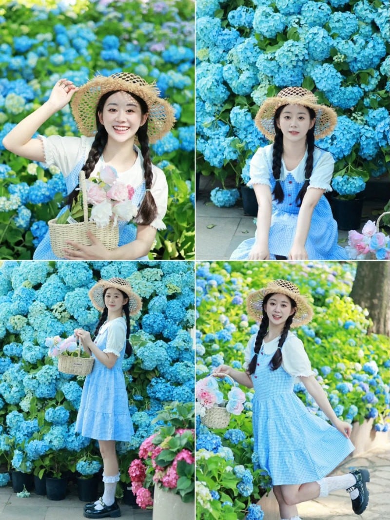 cách tạo dáng chụp ảnh với hoa