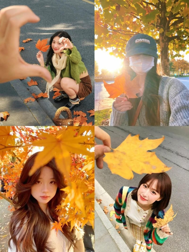 20. Tư thế trong rừng, tay cầm giỏ quả