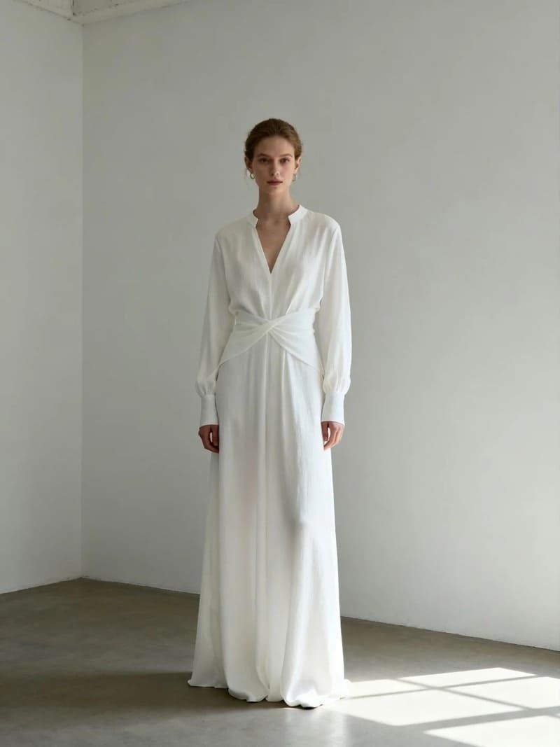 Đầm linen suông