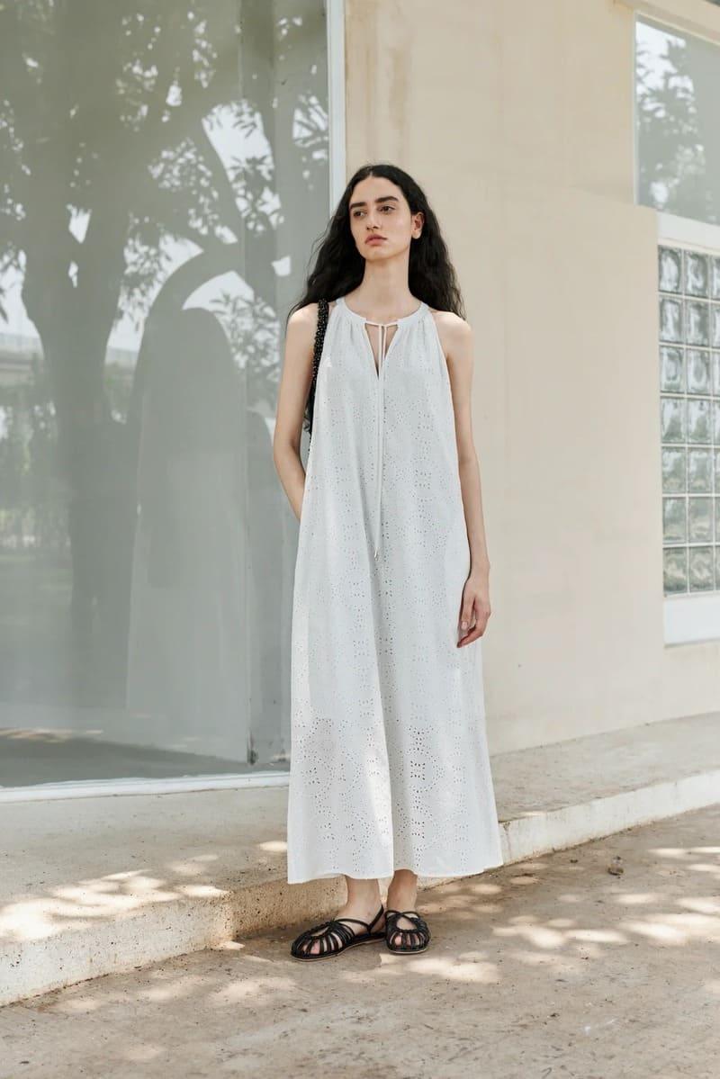 Đầm linen suông