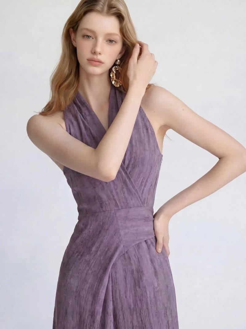 Đầm linen suông