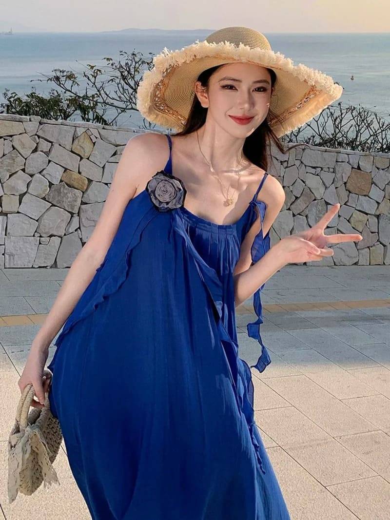 đầm maxi hở lưng