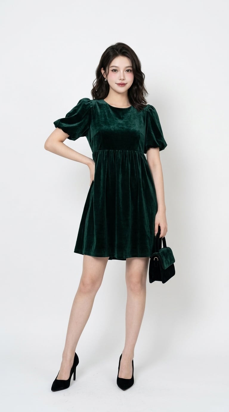 Váy nhung babydoll