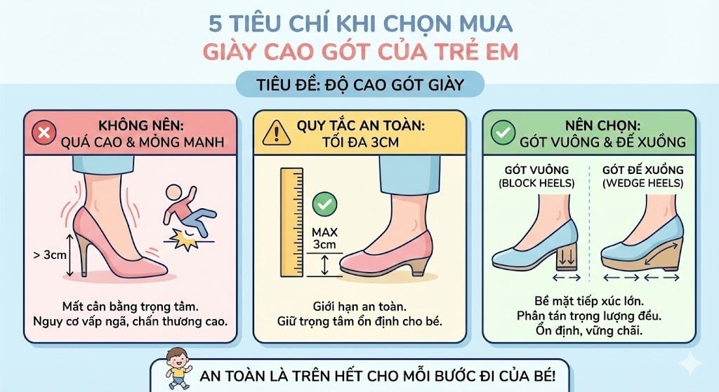 Độ Cao Gót Giày