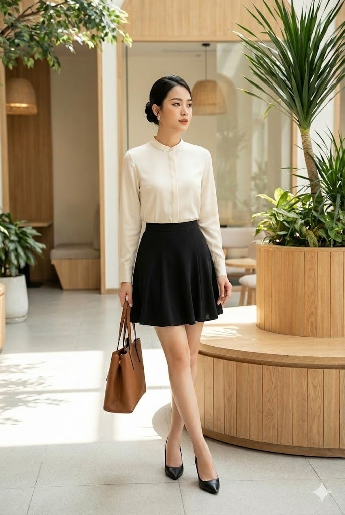 Thanh lịch chốn công sở với áo sơ mi