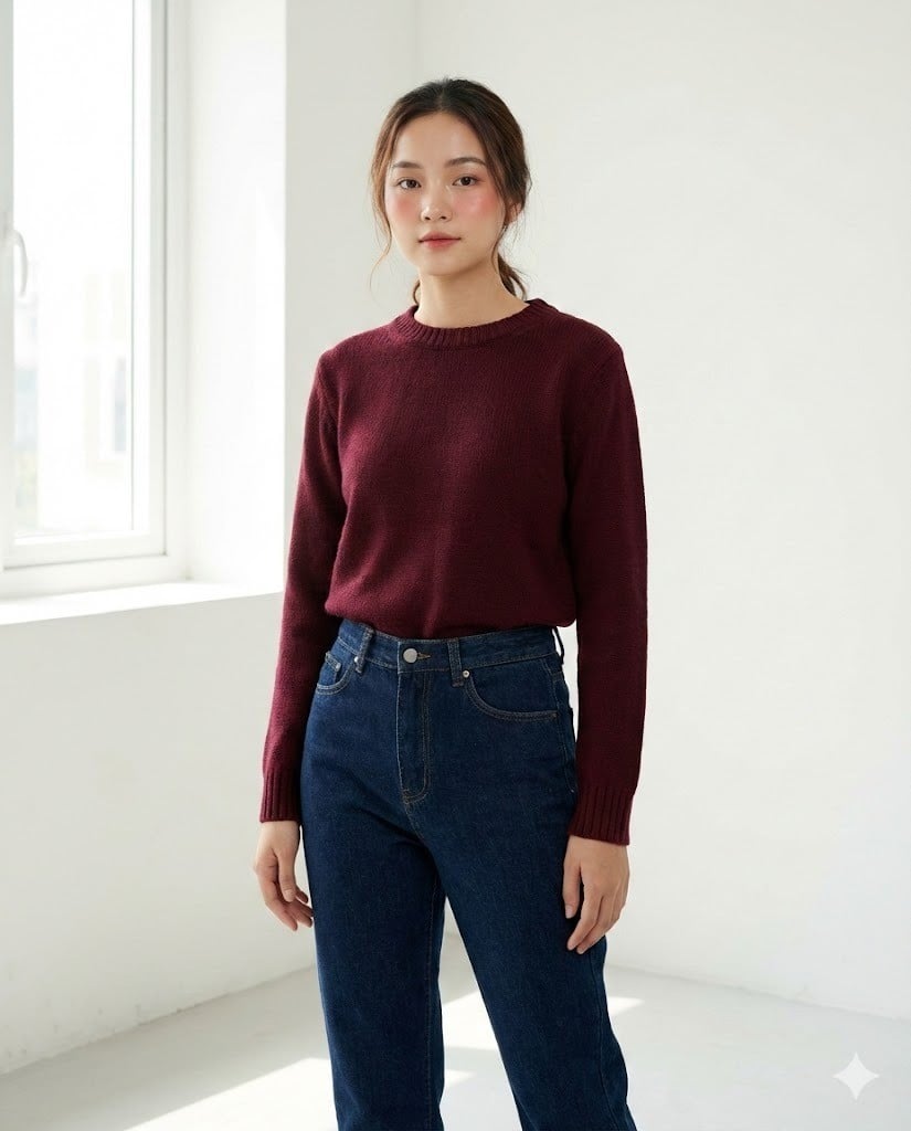 Đỏ burgundy và DenimXanh Navy