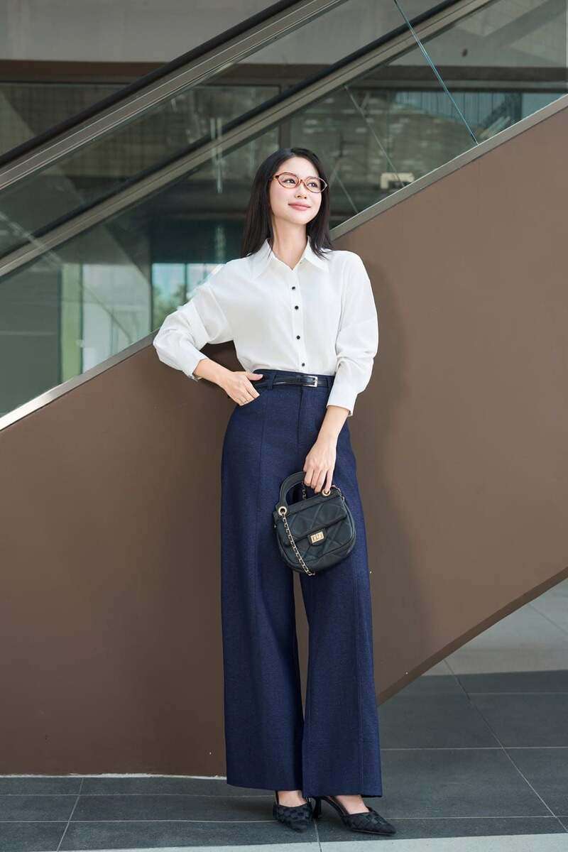 phối đồ với quần culottes ống rộng