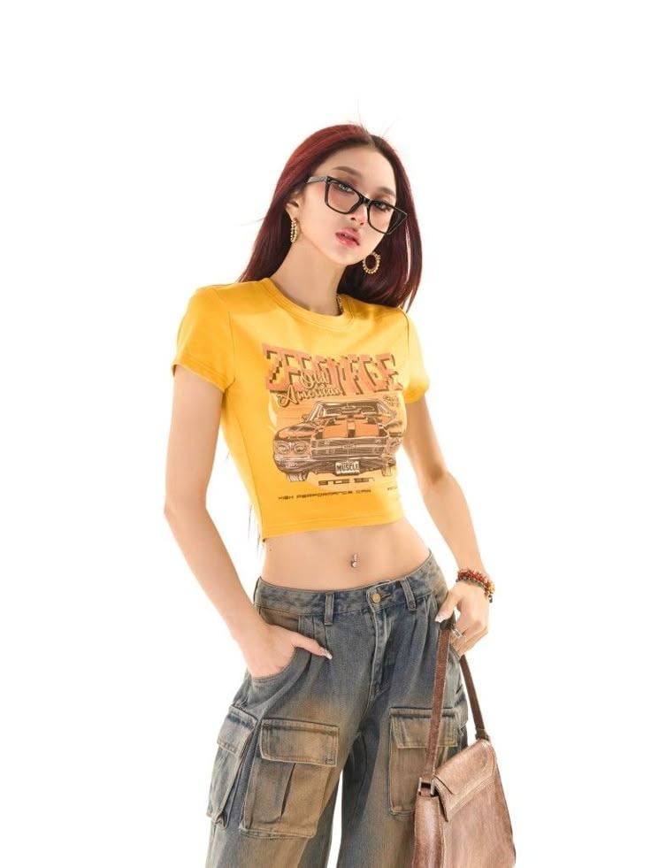 áo croptop mặc với quần gì