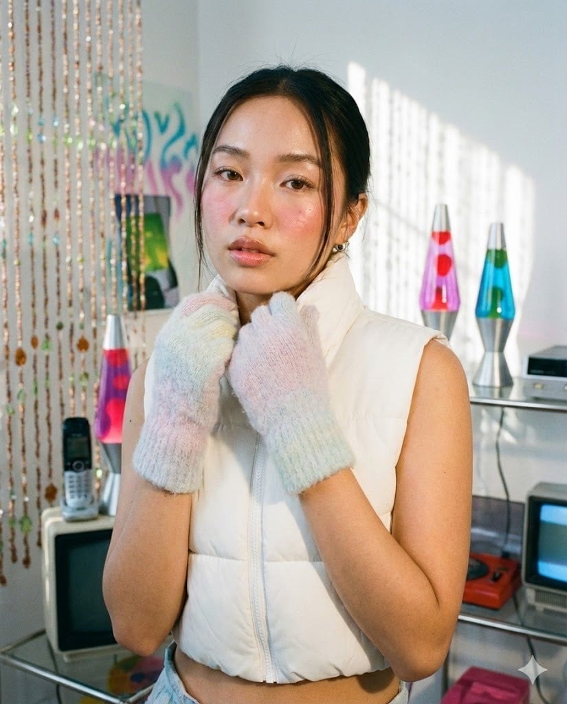 Cân bằng thị giác với áo phao mùa đông