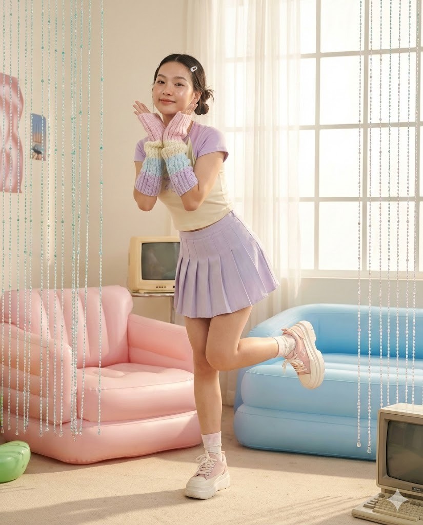 Ngọt ngào và phá cách cùng váy đầm