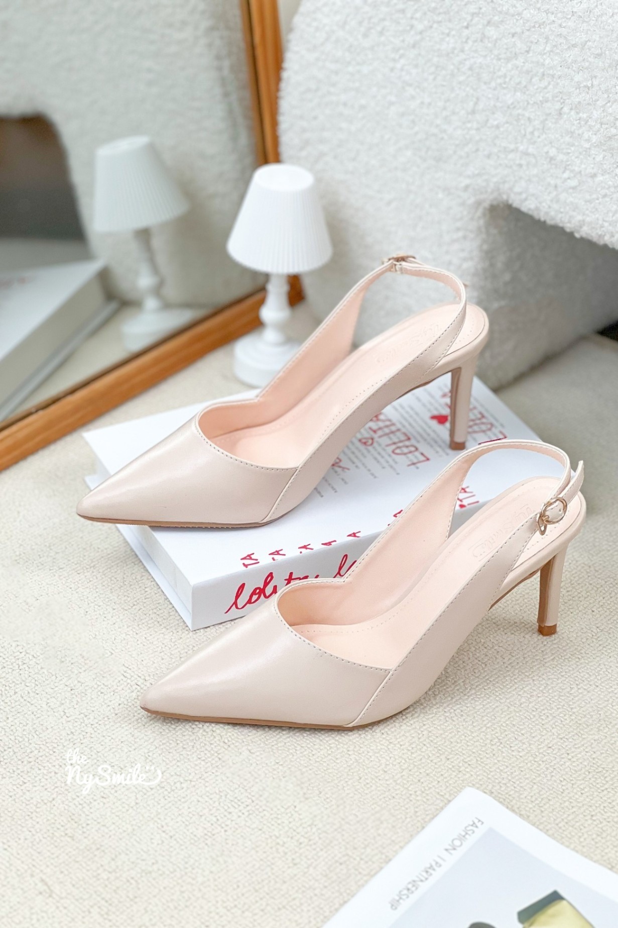 Giày Slingback Quai Hậu Co Giãn