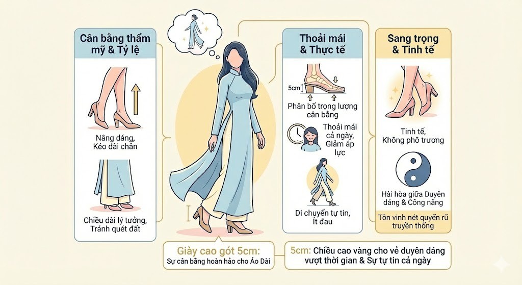 Vì Sao Giày Cao Gót 5cm Là 