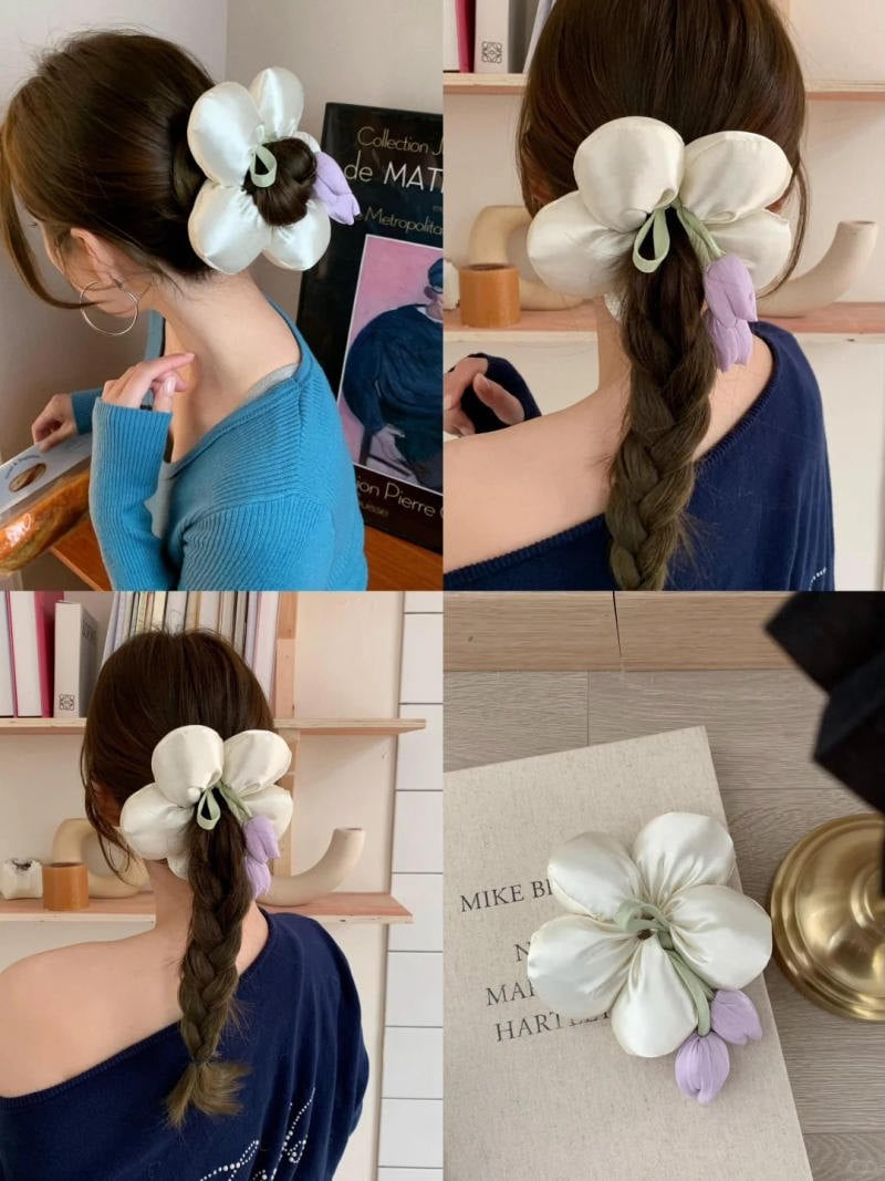 cách búi tóc không bị già