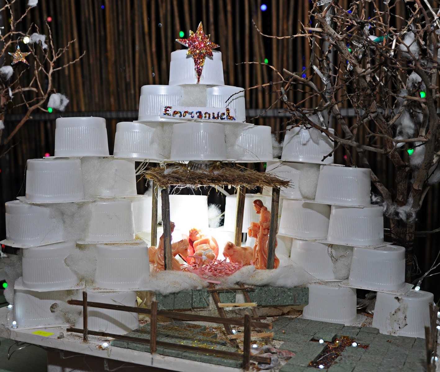 hang đá Giáng Sinh đơn giản