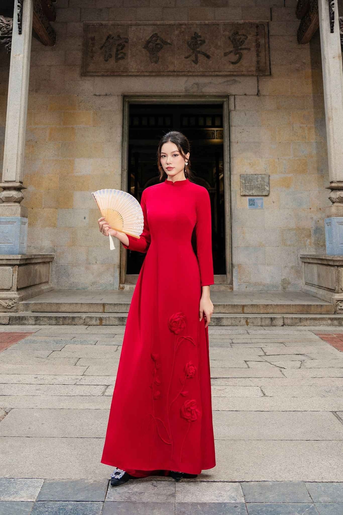 Bông hoa hồng nhung cổ điển