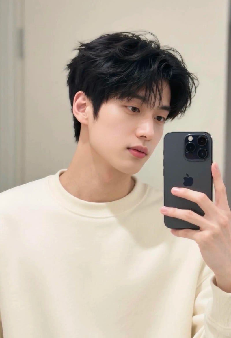 kiểu tóc cho mặt dài nam