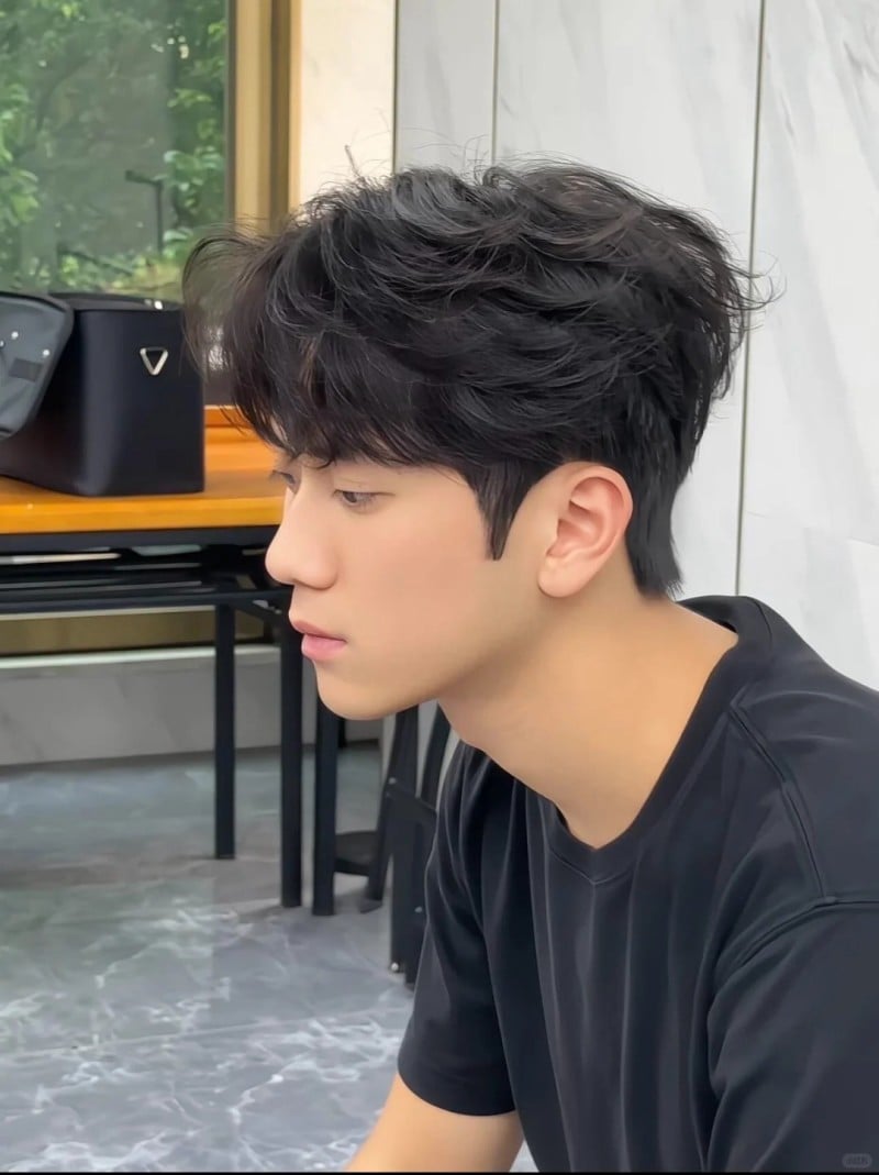 kiểu tóc cho mặt dài nam