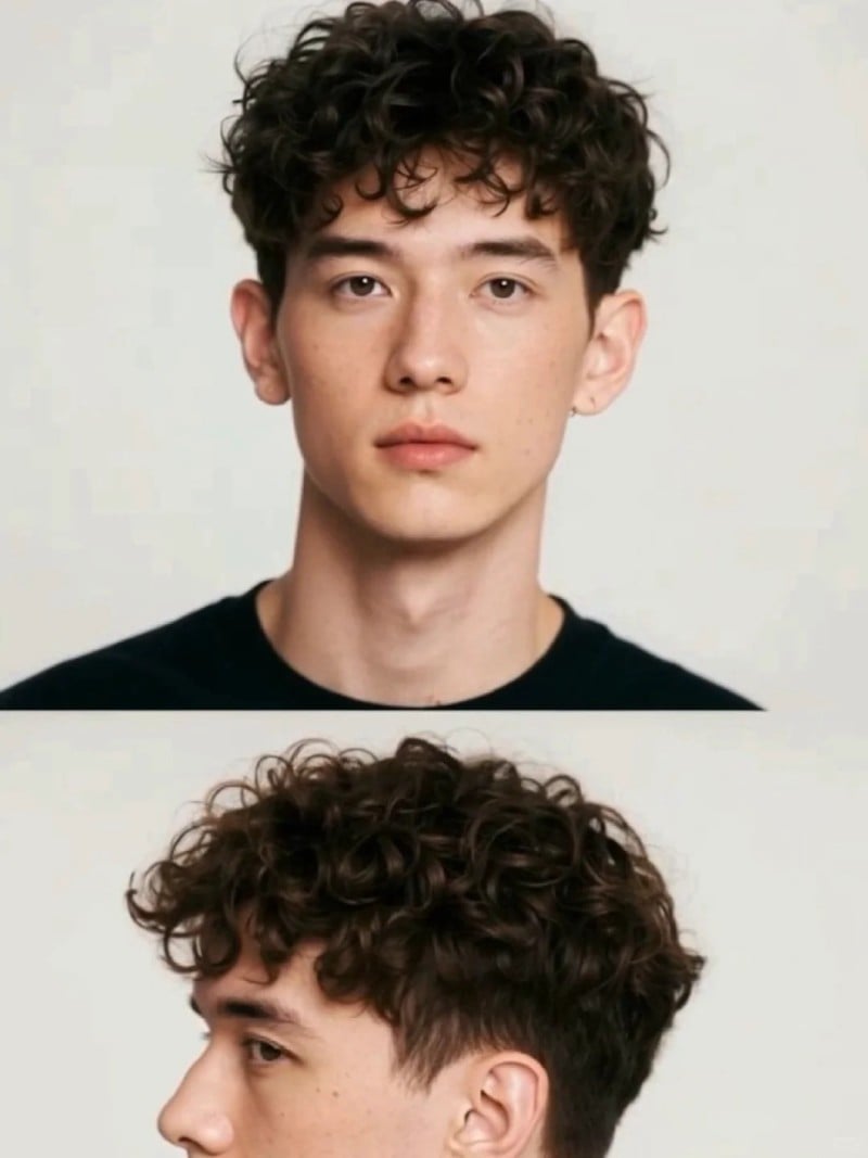 kiểu tóc cho mặt dài nam