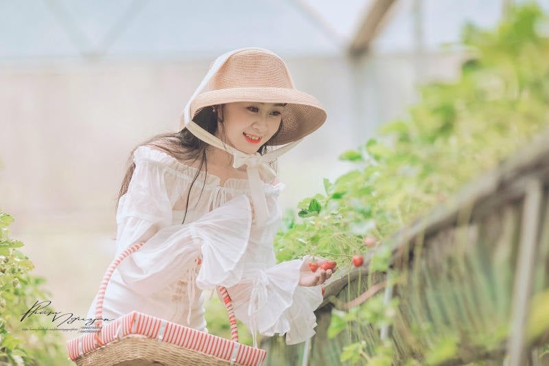 Áo trễ vai kết hợp cùng chân váy midi nữ tính