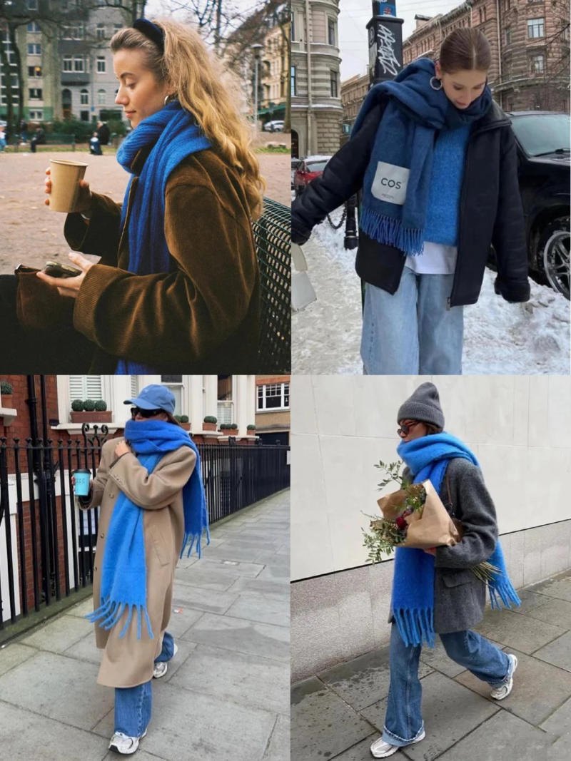 Phối khăn len theo nguyên tắc bánh xe màu sắc