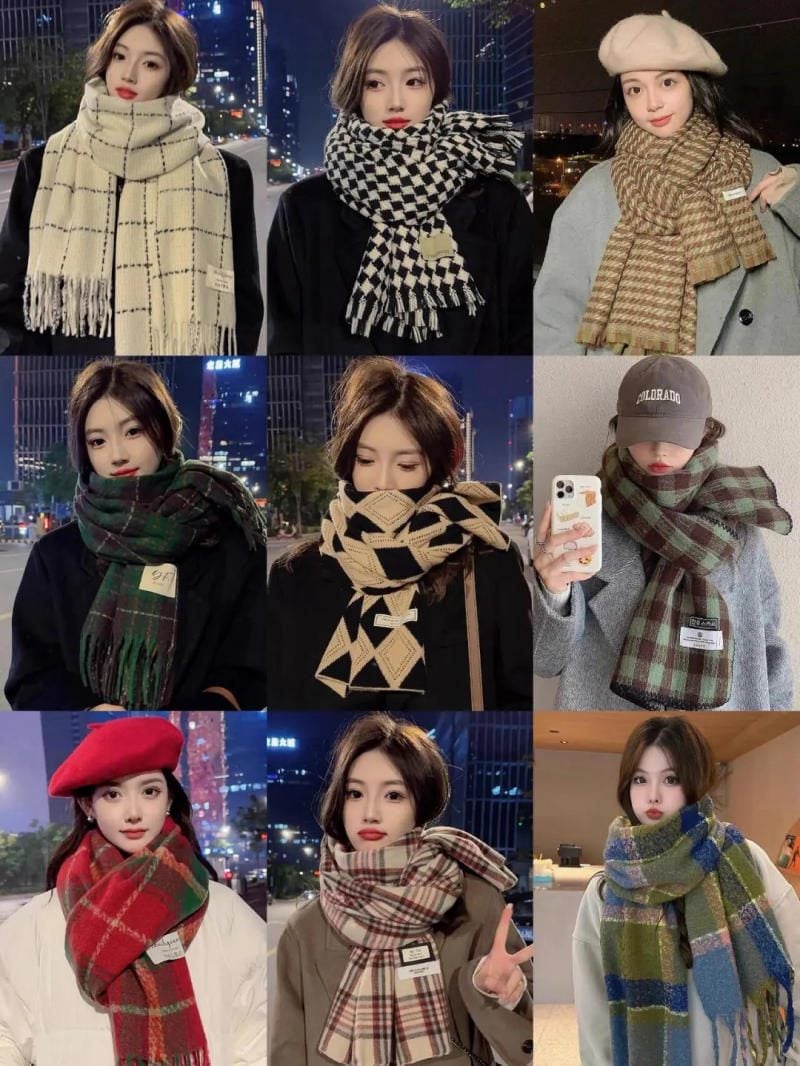 Top 99+ mẫu khăn len mùa đông xinh mê cho nàng từ Cardina