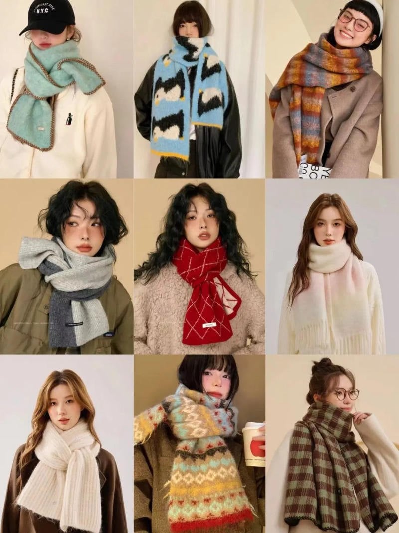 Top 99+ mẫu khăn len mùa đông xinh mê cho nàng từ Cardina