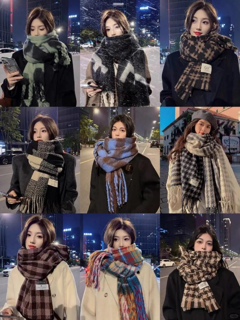 Top 99+ mẫu khăn len mùa đông xinh mê cho nàng từ Cardina