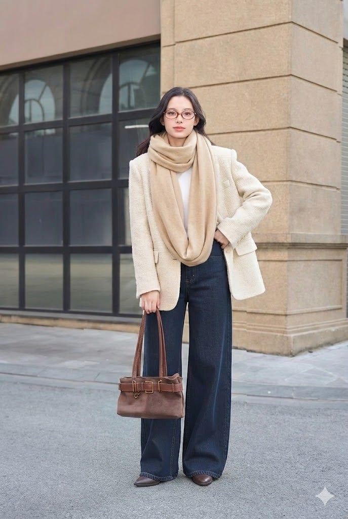 Khăn ống và Áo sơ mi/Blazer