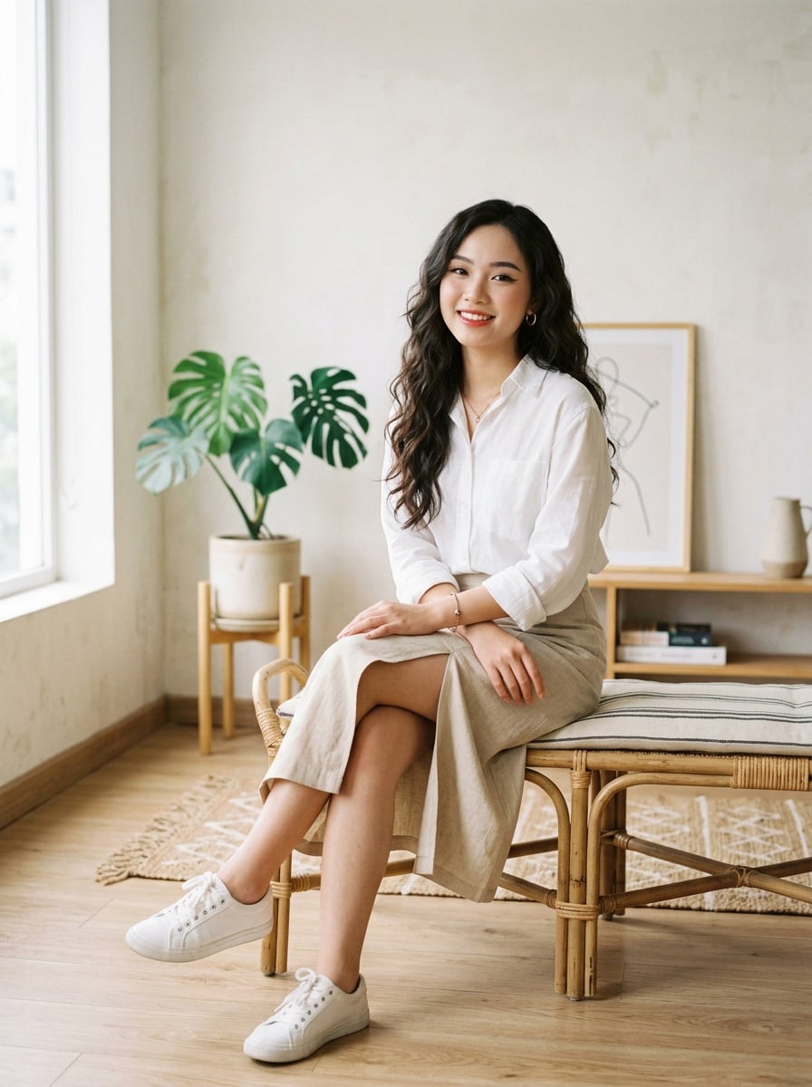 Áo sơ mi buộc nút thắt