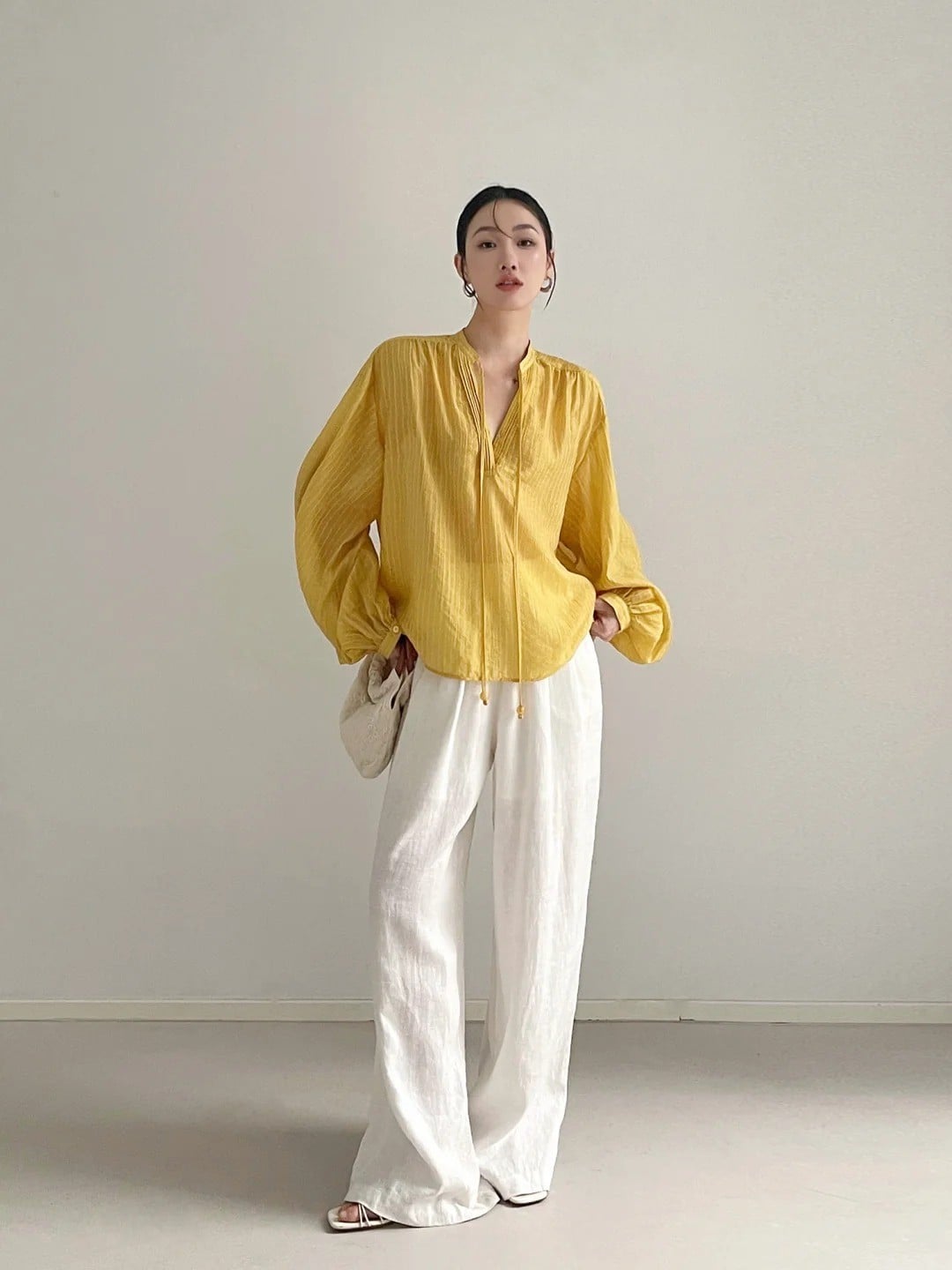 kiểu áo voan đẹp trẻ trung