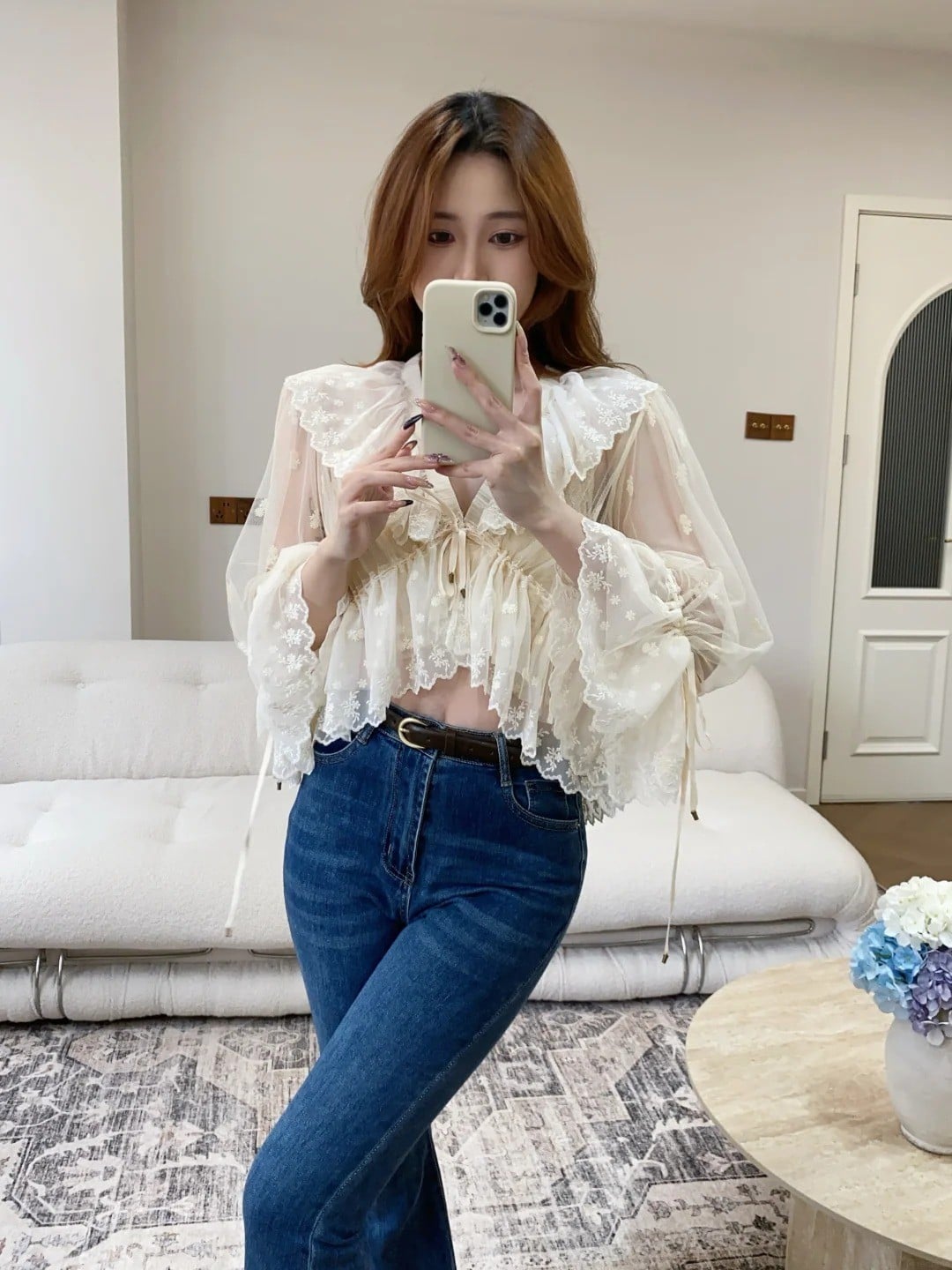 kiểu áo voan đẹp trẻ trung