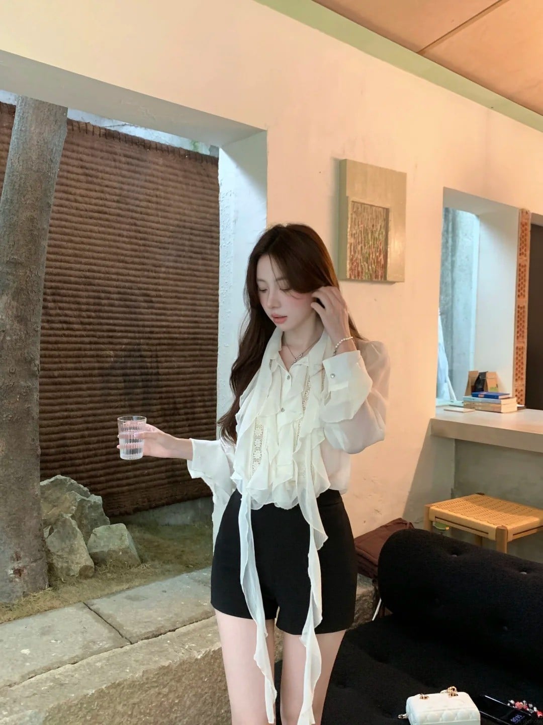 kiểu áo voan đẹp trẻ trung