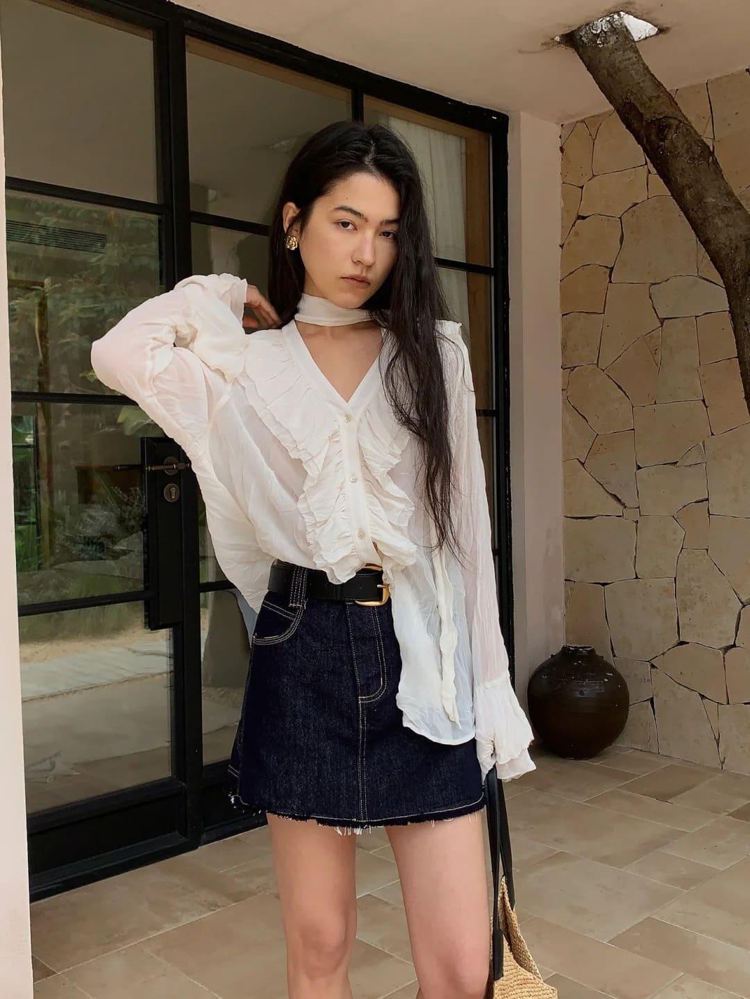 kiểu áo voan đẹp trẻ trung