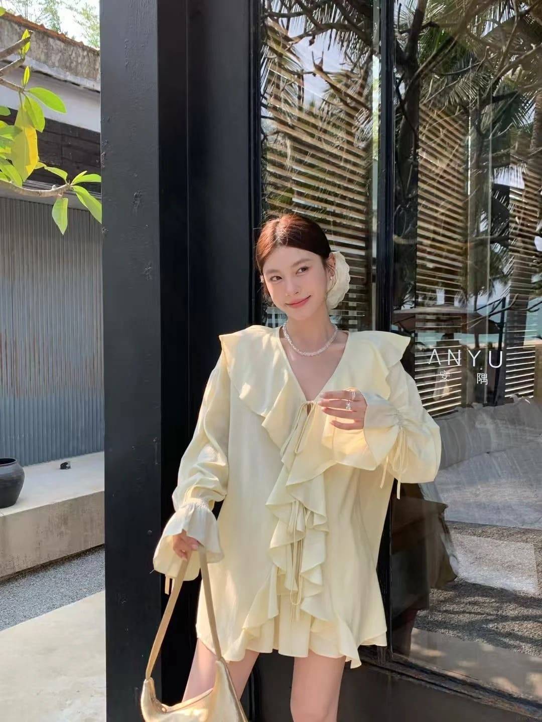 kiểu áo voan đẹp trẻ trung