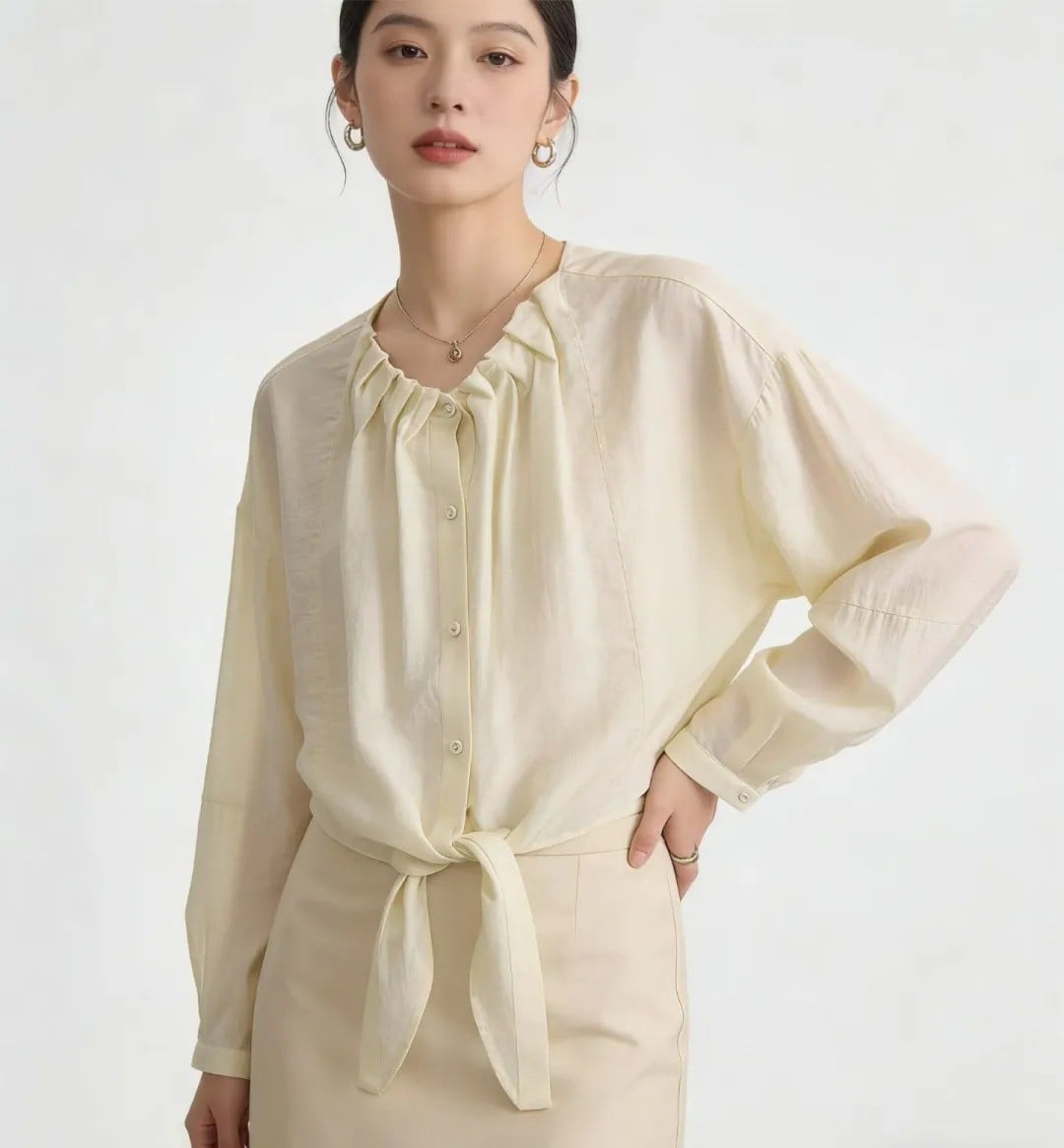 kiểu áo voan đẹp trẻ trung